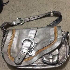 Christian Dior RARE bronze gaucho shoulder bag